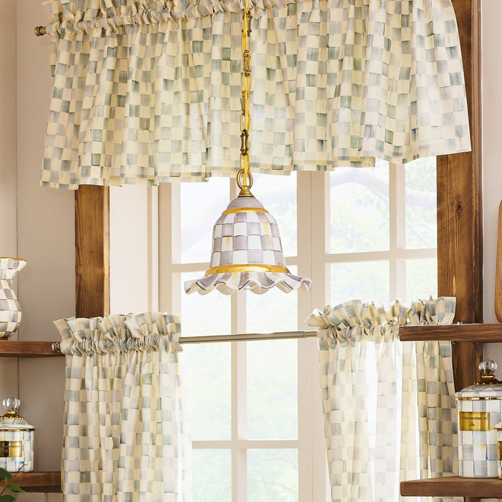 Check Rod Pocket Cafe Valance
