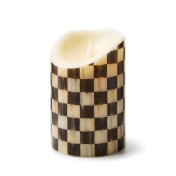 Alternative view of Courtly Mackenzie-chilllds Check Flameless 6?? Pillar Candle