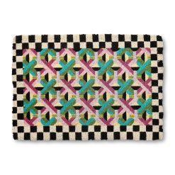MACKENZIE-CHILDS Mackenzie-chilllds Multi Color Lattice Entrance Mat