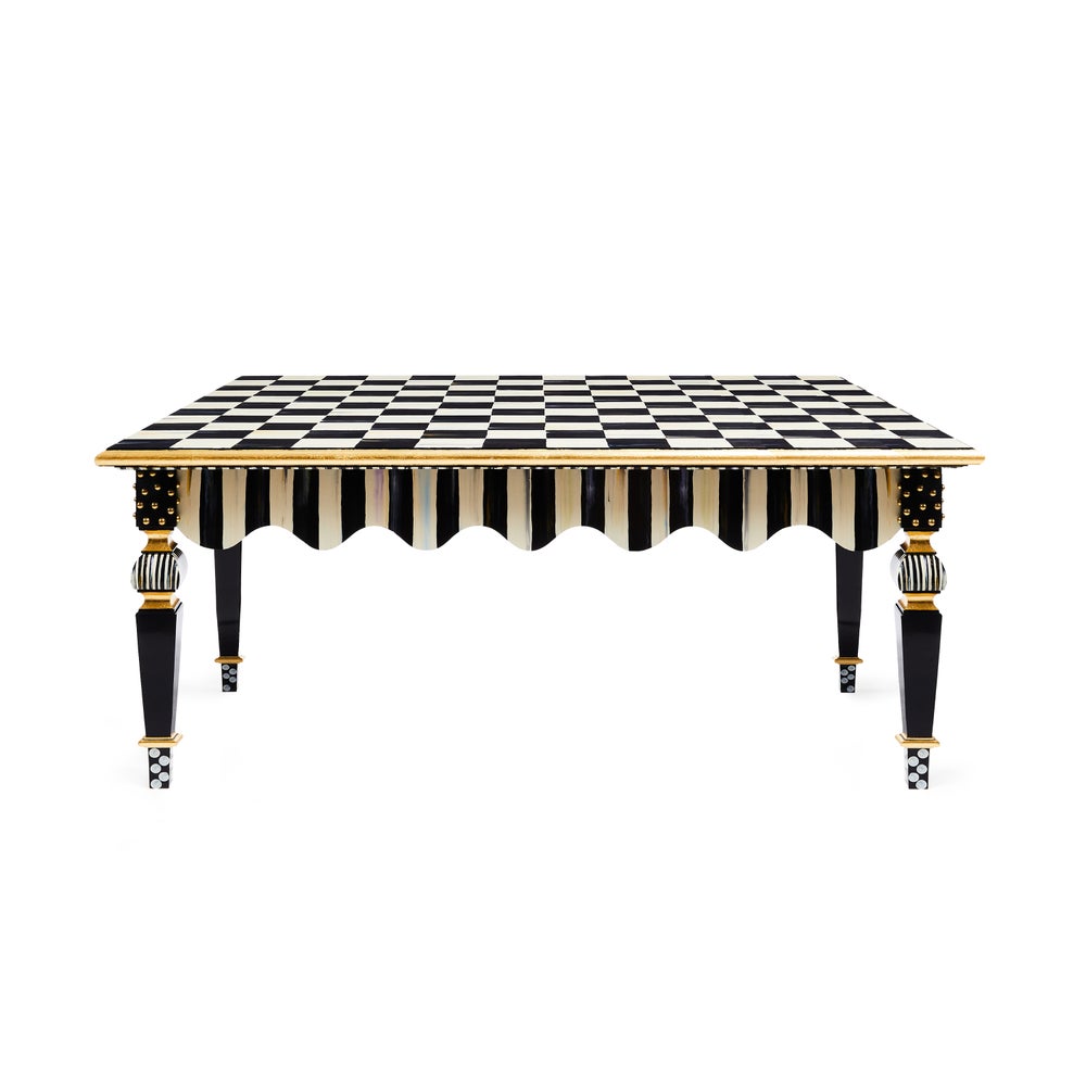 Courtly Check & Stripe Coffee Table