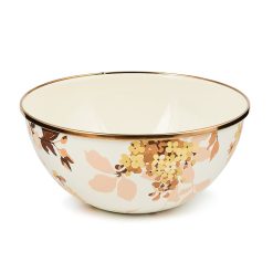 Mackenzie-chilllds Wild Rose White Enamel Everyday Bowl