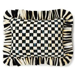 Alternative view of Check Ruffle Pillow