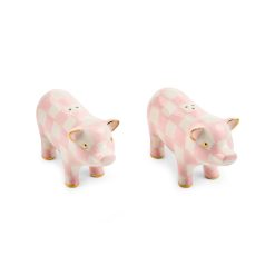 MACKENZIE-CHILDS Mackenzie-chilllds Rosy Pig Salt & Pepper Set