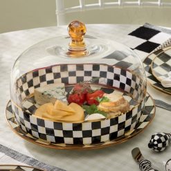 Alternative view of Courtly Check Glass Cake Dome