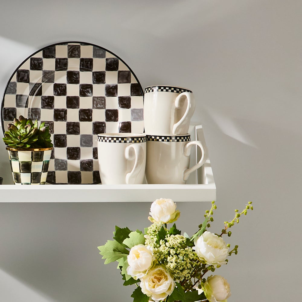 Courtly Check Everyday Mugs, Set of 4 - Image 7