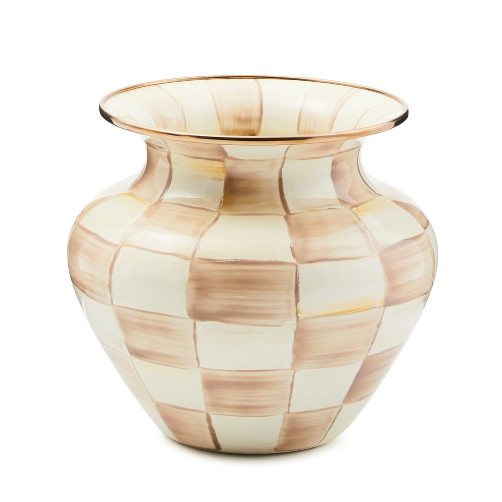 Check Enamel Large Vase - Image 6