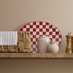 Alternative view of Cherry Check Serving Platter