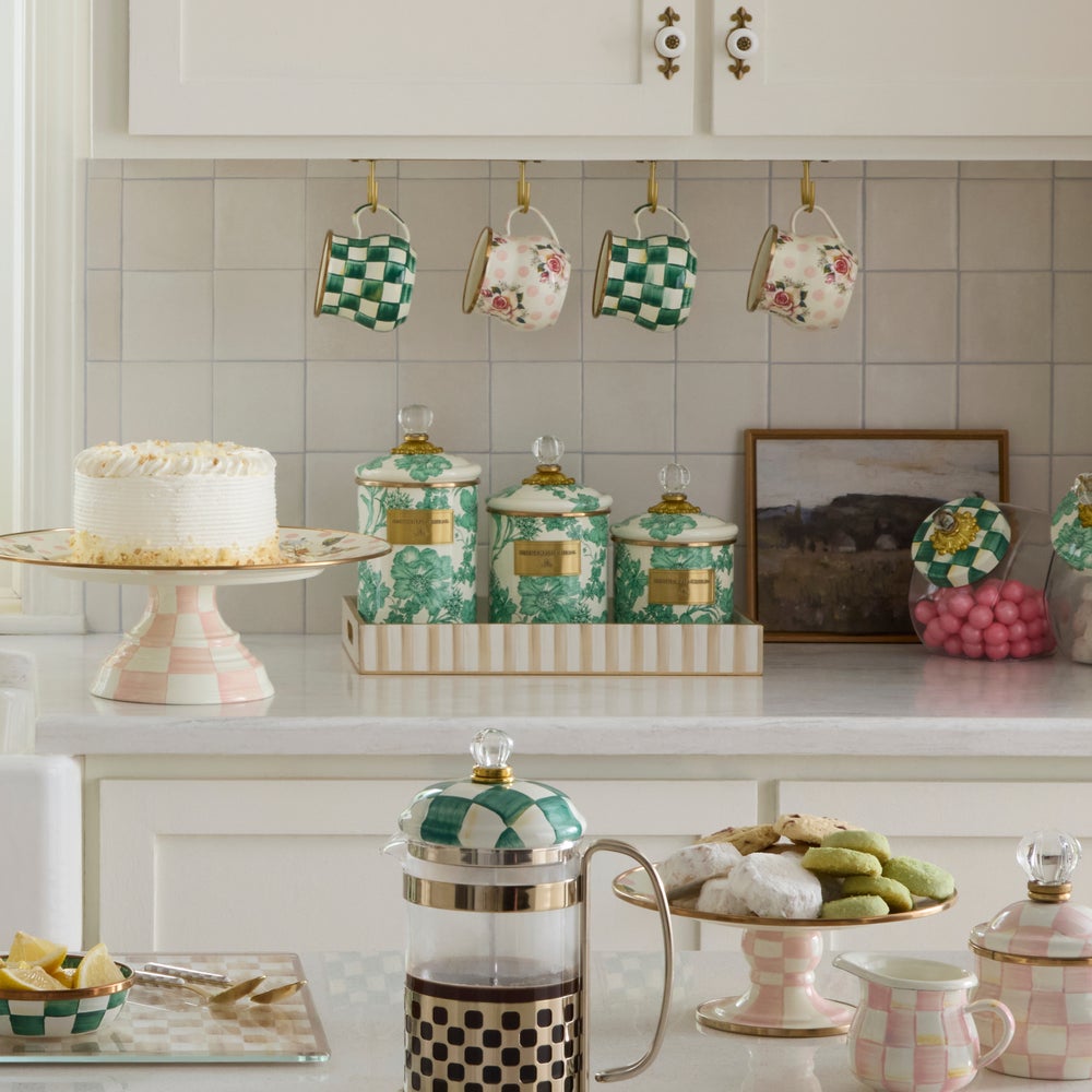 MACKENZIE-CHILDS Mackenzie-chilllds Emerald English Garden Canisters - Image 5