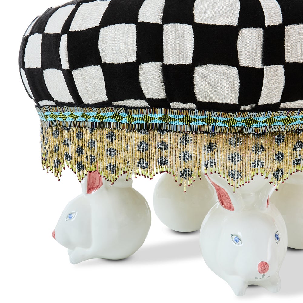 MACKENZIE-CHILDS Mackenzie-chilllds Rabbit Warren Tuffet - Image 3
