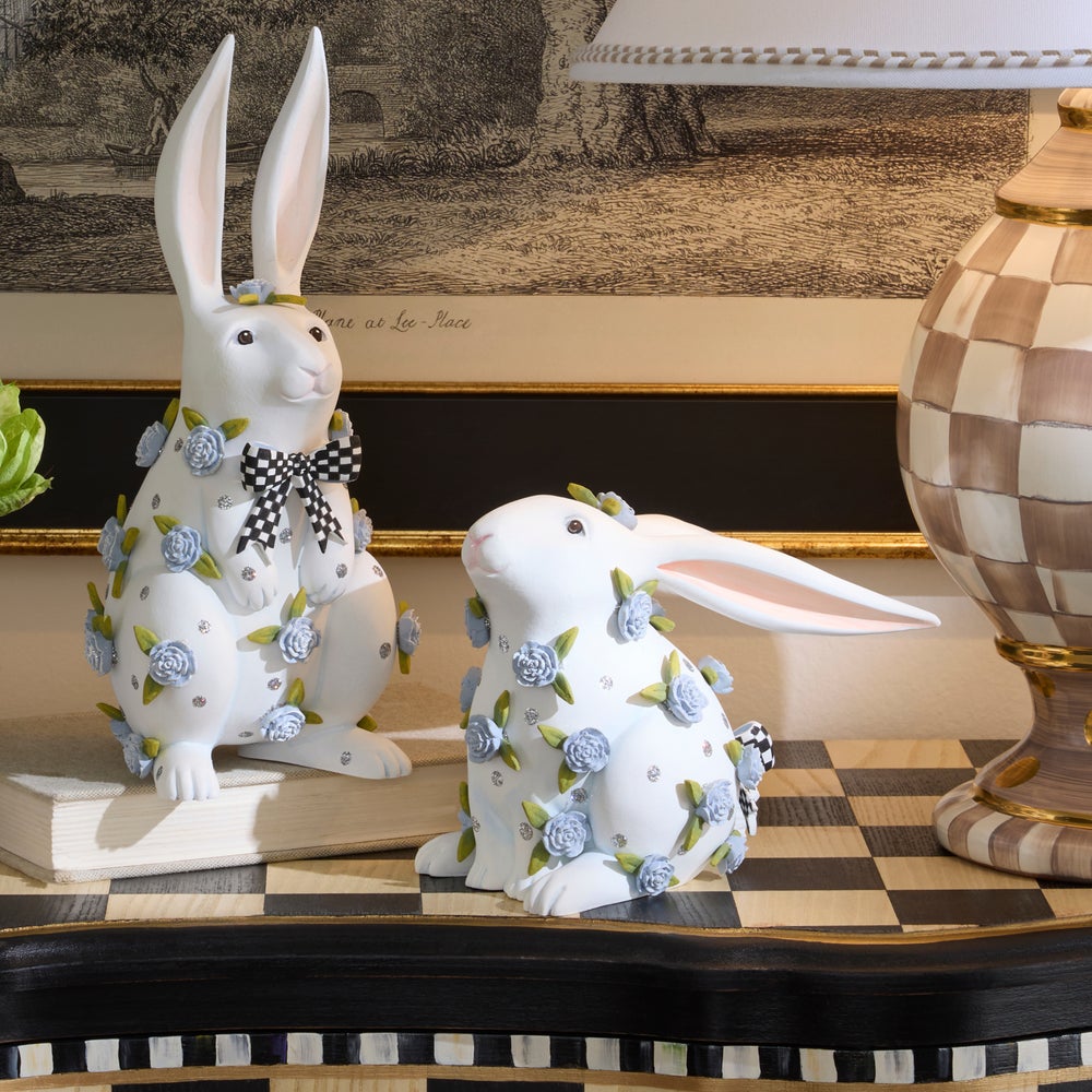 MACKENZIE-CHILDS Mackenzie-chilllds Patience Brewster Periwinkle Peony Rabbit - Image 5