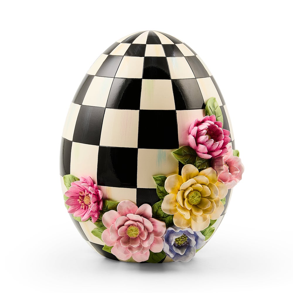 MACKENZIE-CHILDS Mackenzie-chilllds Frolic Spring Floral Tabletop Egg