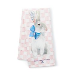 Alternative view of Mackenzie-chilllds Tattoo Bunny Dish Towel
