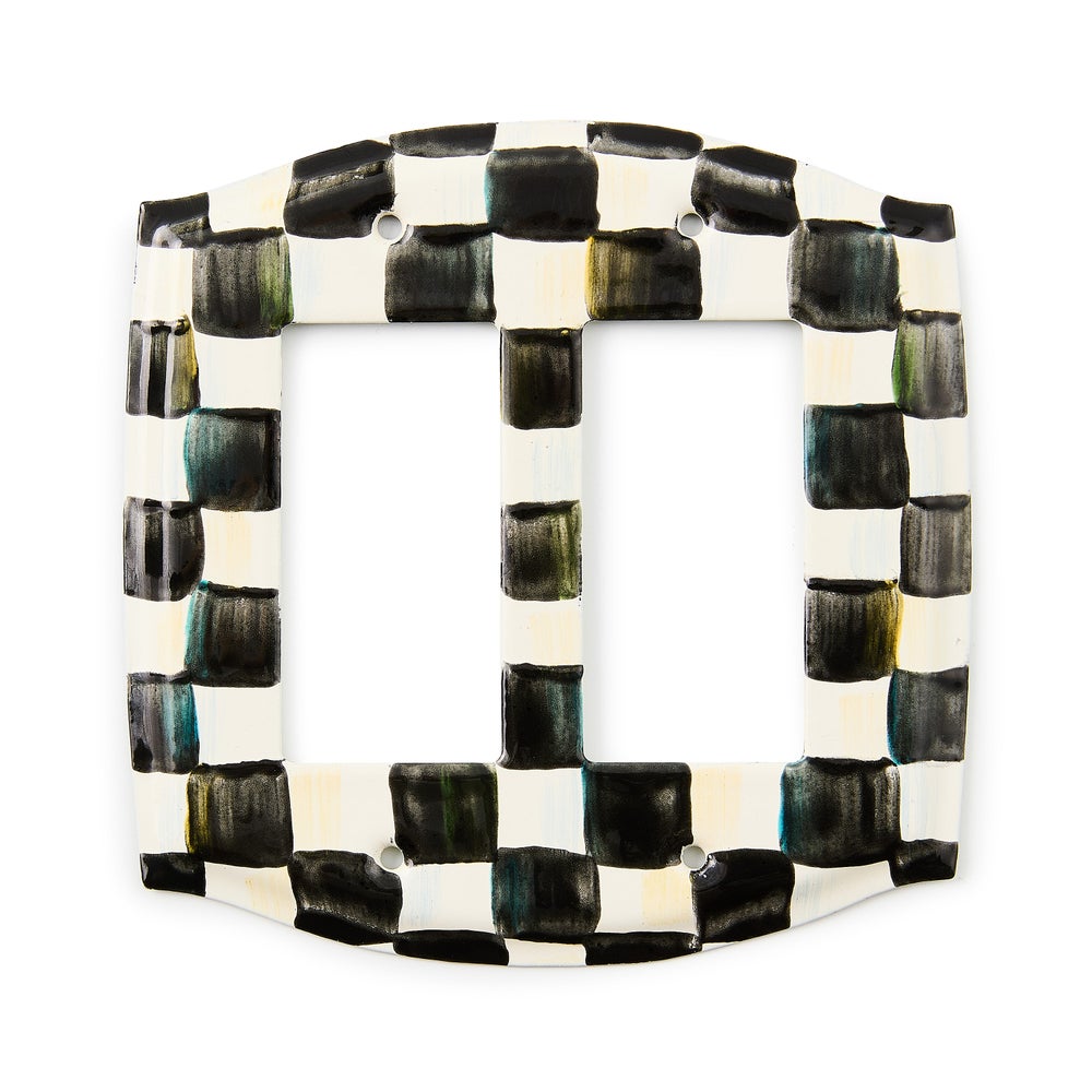 Courtly Check Switch Plate