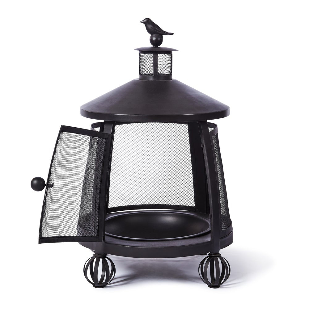 Bird on Ball Chimney Fire Pit - Image 3
