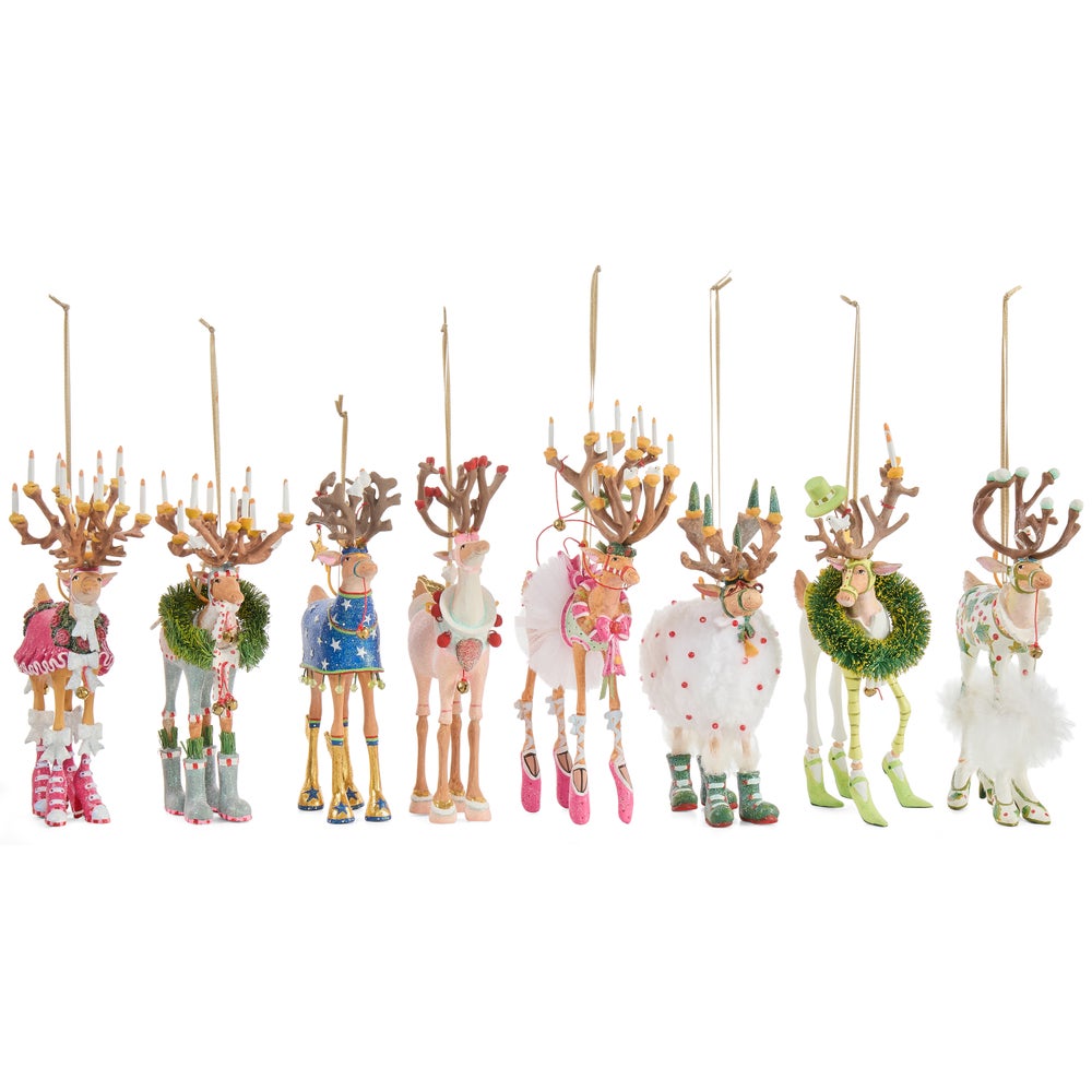 MACKENZIE-CHILDS Mackenzie-chilllds Patience Brewster Dash Away Reindeer Ornament - Image 14