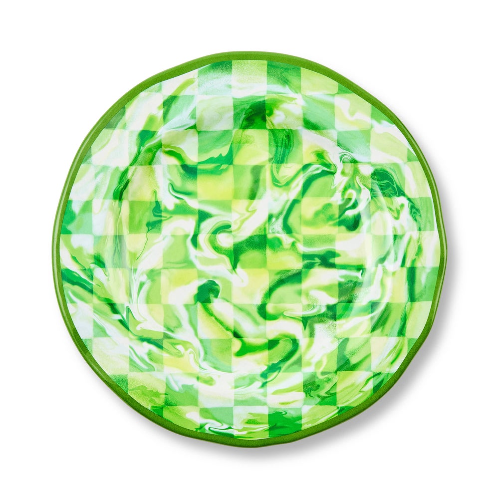 MACKENZIE-CHILDS Mackenzie-chilllds Marble Check Melamine Dinnerware - Image 7