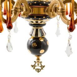 Alternative view of MACKENZIE-CHILDS Mackenzie-chilllds Highland Thistle Chandelier