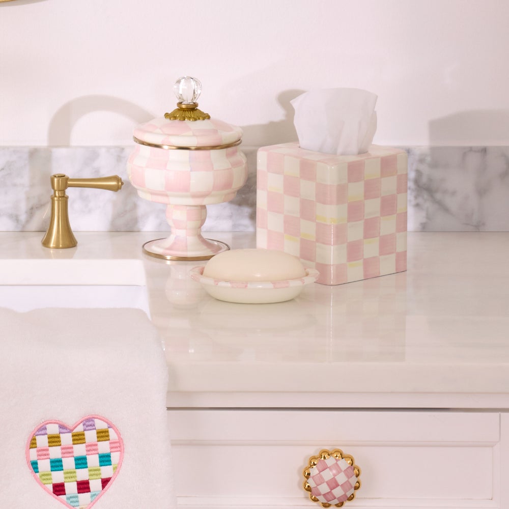 MACKENZIE-CHILDS Mackenzie-chilllds Rosy Check Enamel Bath Collection - Image 10