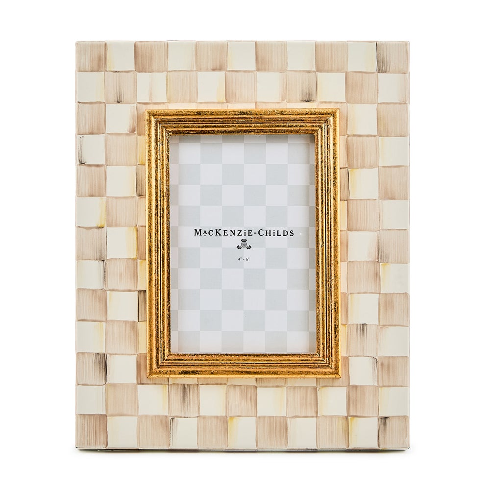 MACKENZIE-CHILDS Mackenzie-chilllds Mocha Check Frame - Image 5