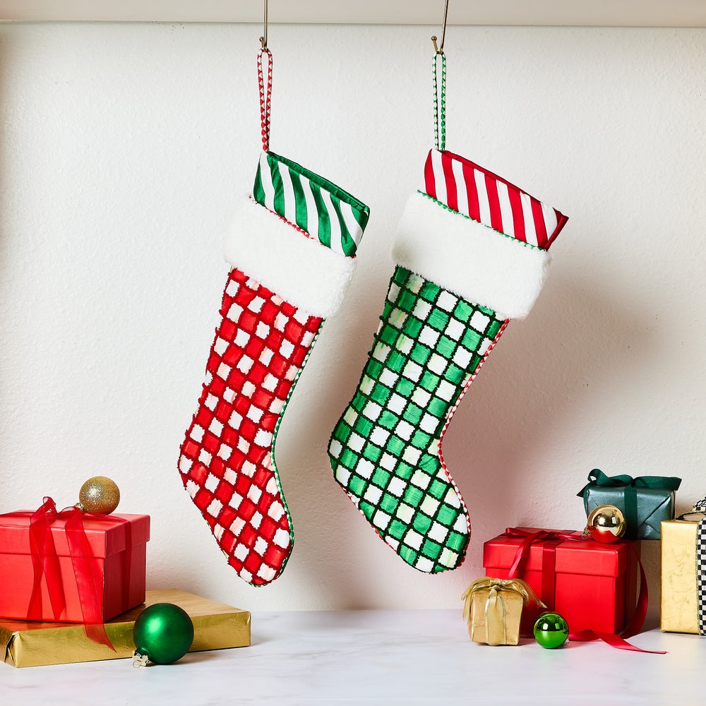 Check it Out Red & Green Stockings Set of 2 - Image 2