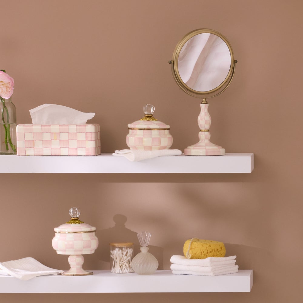 MACKENZIE-CHILDS Mackenzie-chilllds Rosy Check Enamel Bath Collection - Image 11