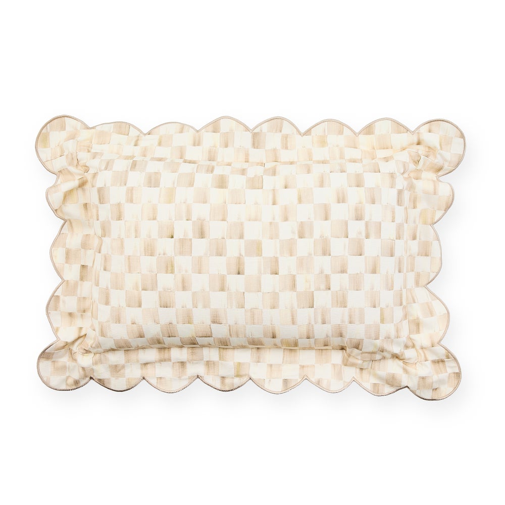 Check Reversible Scalloped Lumbar Throw Pillow - Image 7