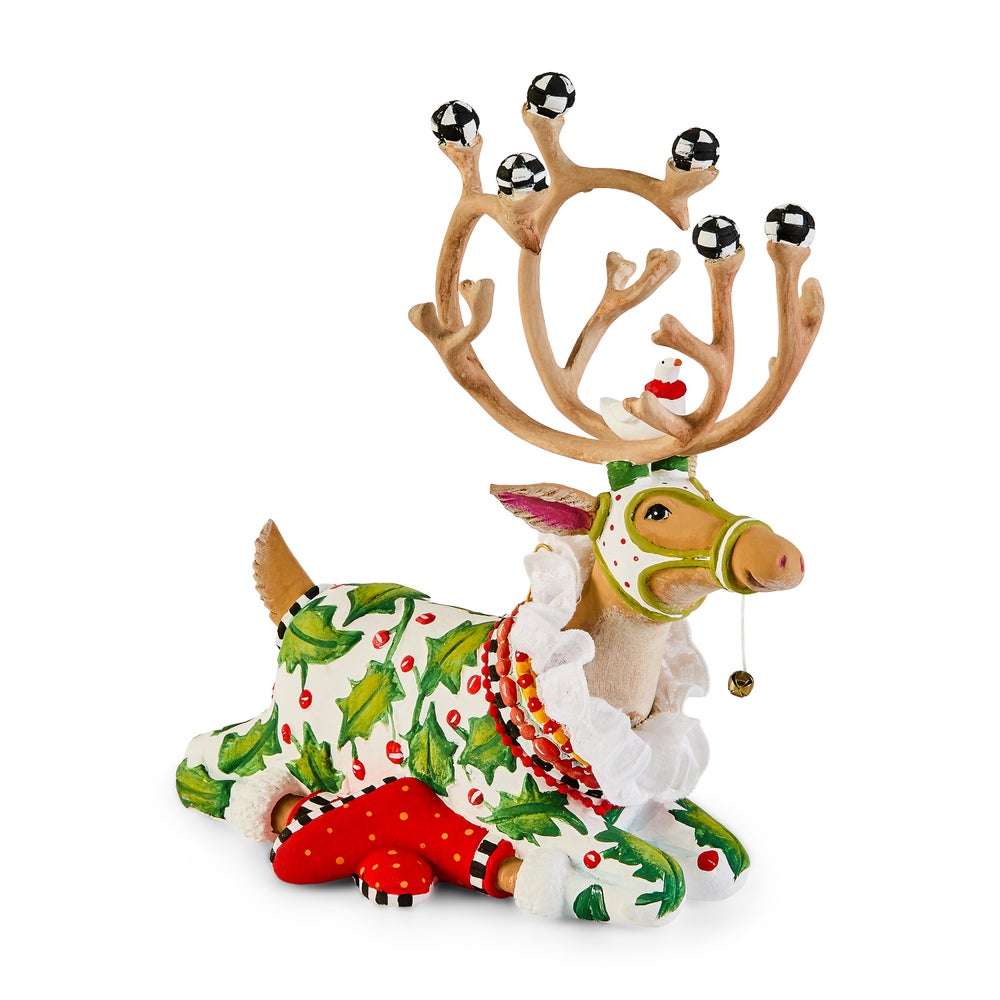 MACKENZIE-CHILDS Mackenzie-chilllds Patience Brewster Dash Away Sitting Reindeer - Image 15