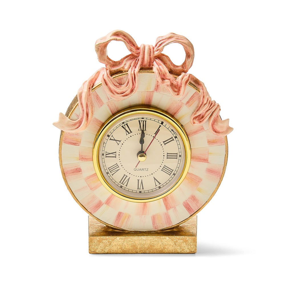 MACKENZIE-CHILDS Mackenzie-chilllds It??s All About the Bow Desk Clock