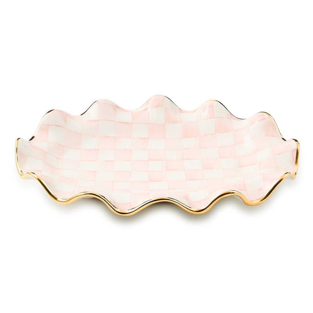 Check Ceramic Serving Platter - Image 4