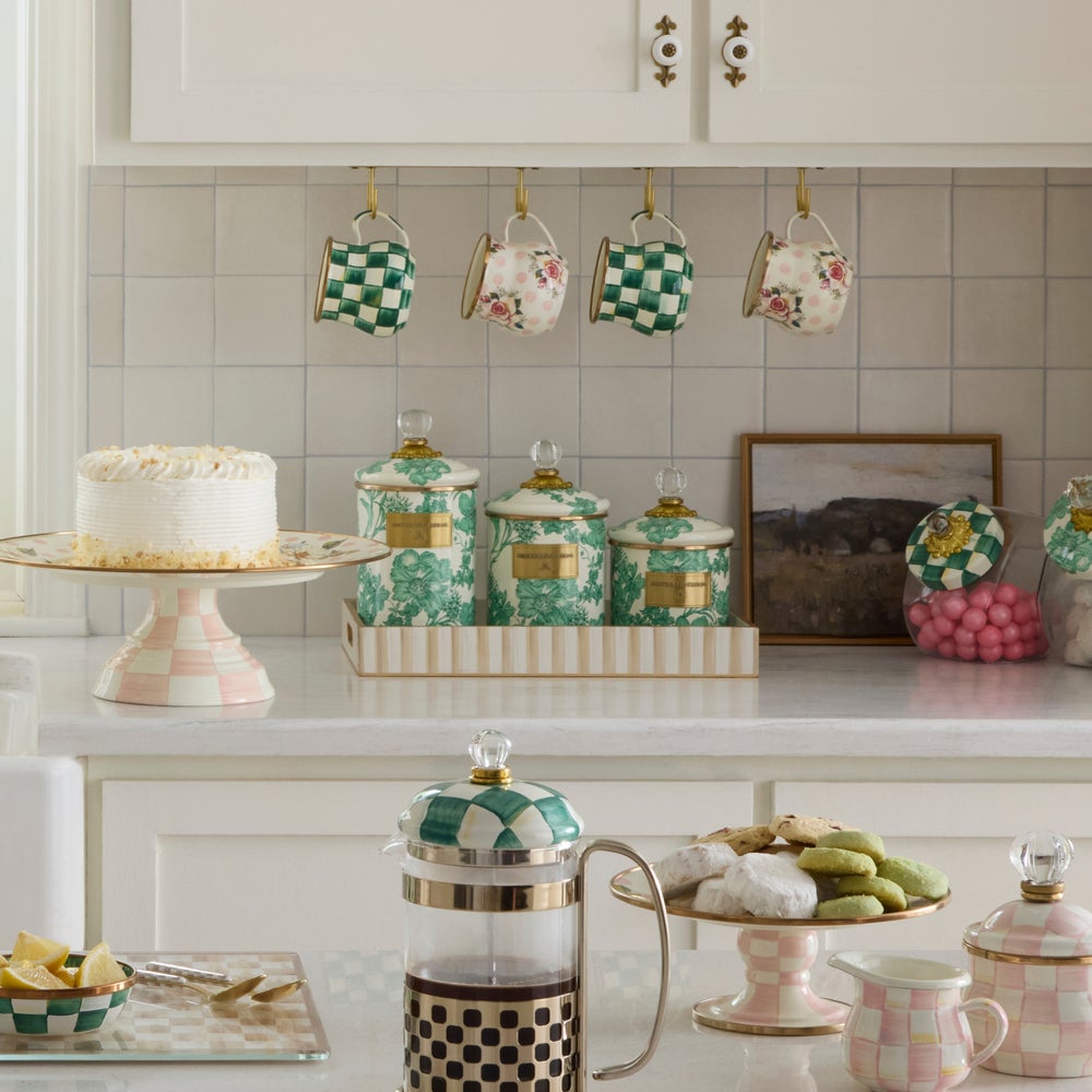 MACKENZIE-CHILDS Mackenzie-chilllds Emerald English Garden Canisters - Image 6
