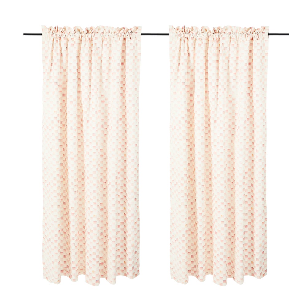 MACKENZIE-CHILDS Mackenzie-chilllds Rosy Check 84?? Curtain Panel