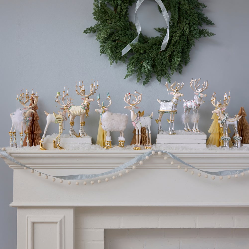 MACKENZIE-CHILDS Mackenzie-chilllds Patience Brewster Moonbeam Reindeer Figure Set-A - Image 4