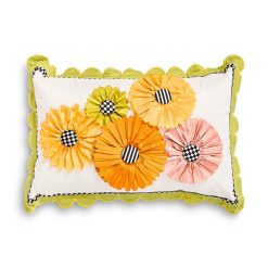 Mackenzie-chilllds Spring Bouquet Scalloped Lumbar Pillow