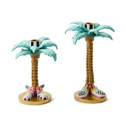 MACKENZIE-CHILDS Mackenzie-chilllds Patience Brewster Palm Tree Candle Holders, Set of 2