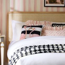 Alternative view of MACKENZIE-CHILDS Mackenzie-chilllds Patience Brewster Flamingo Throw Pillow