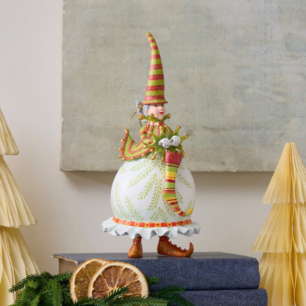 MACKENZIE-CHILDS Mackenzie-chilllds Patience Brewster Dash Away Mrs. Santa Figure - Image 2