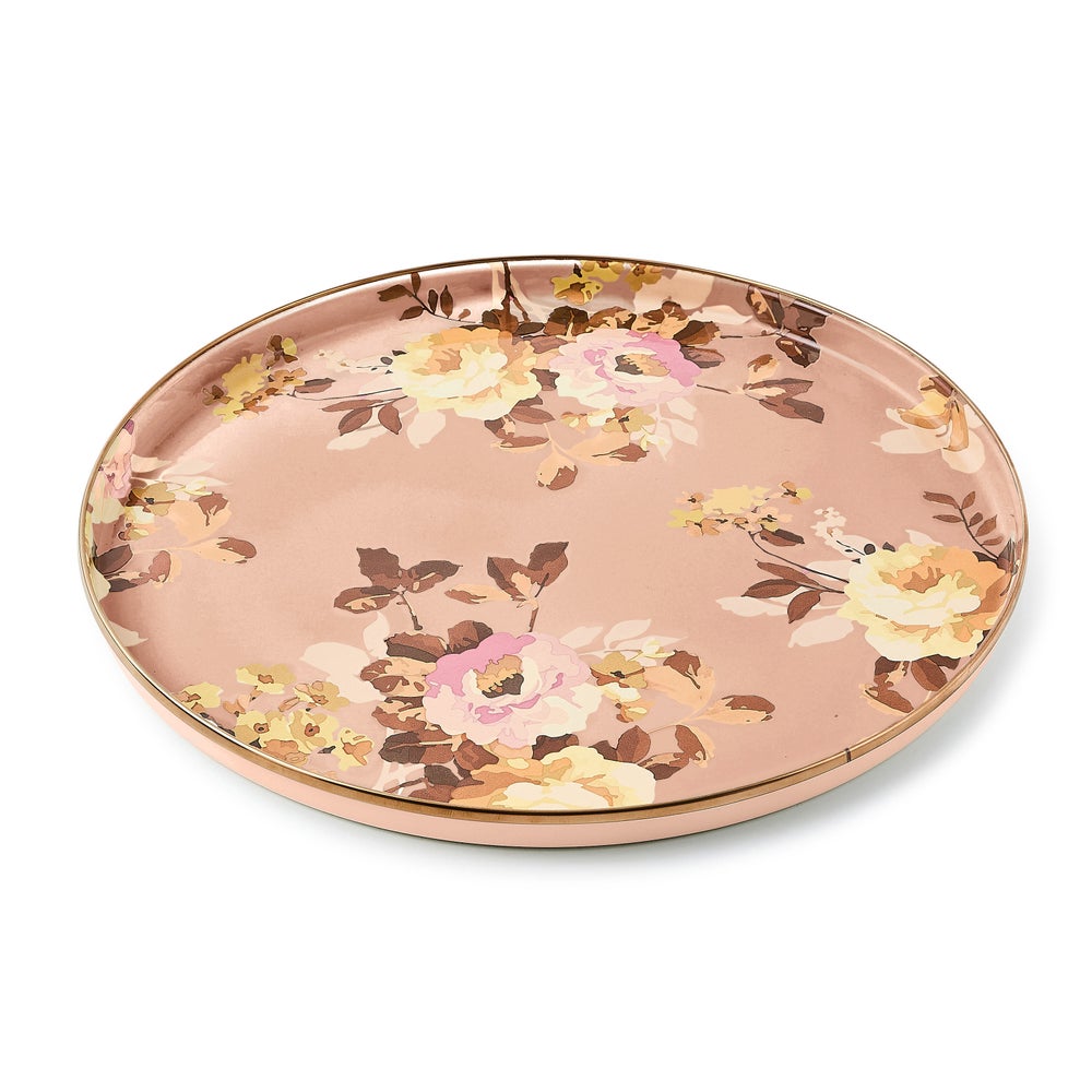 MACKENZIE-CHILDS Mackenzie-chilllds Floral Enamelware Round Tray - Image 4