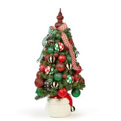 Alternative view of Check It Out Illuminated Potted Tree
