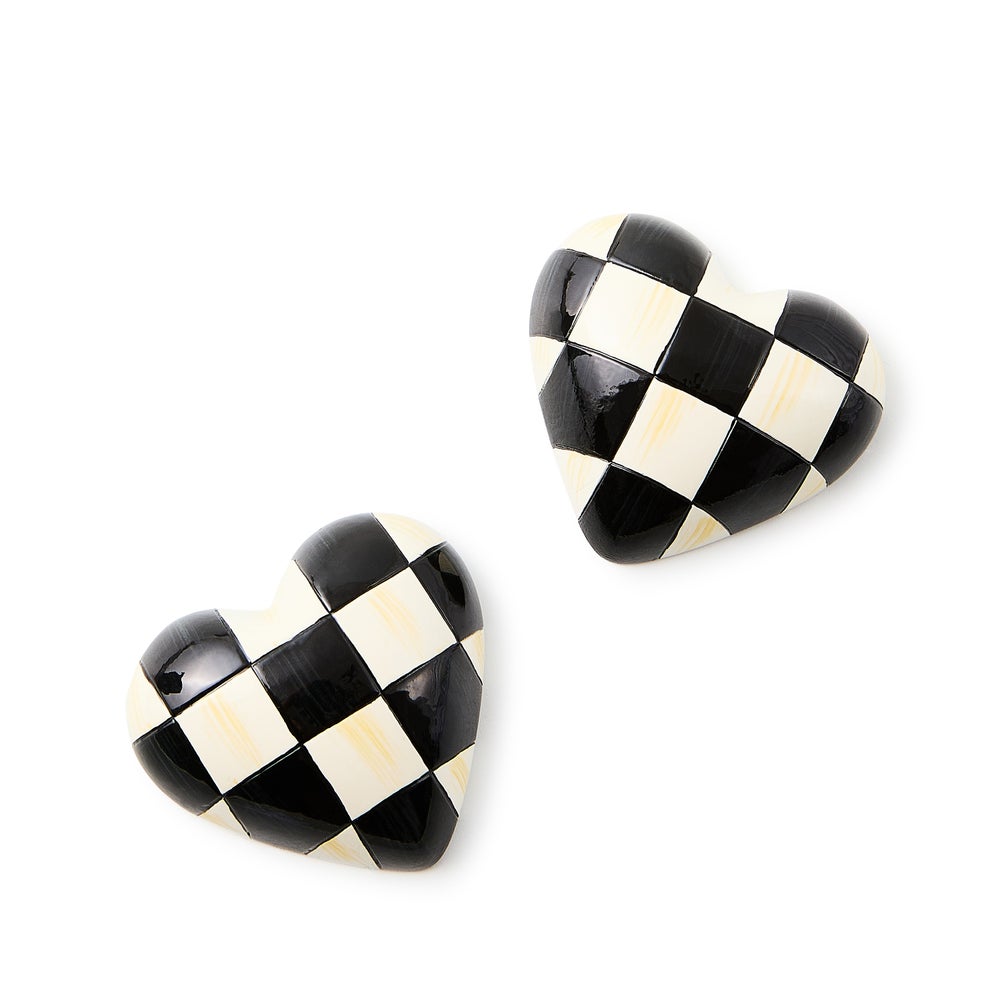 MACKENZIE-CHILDS Mackenzie-chilllds Heart Magnets, Set of 2