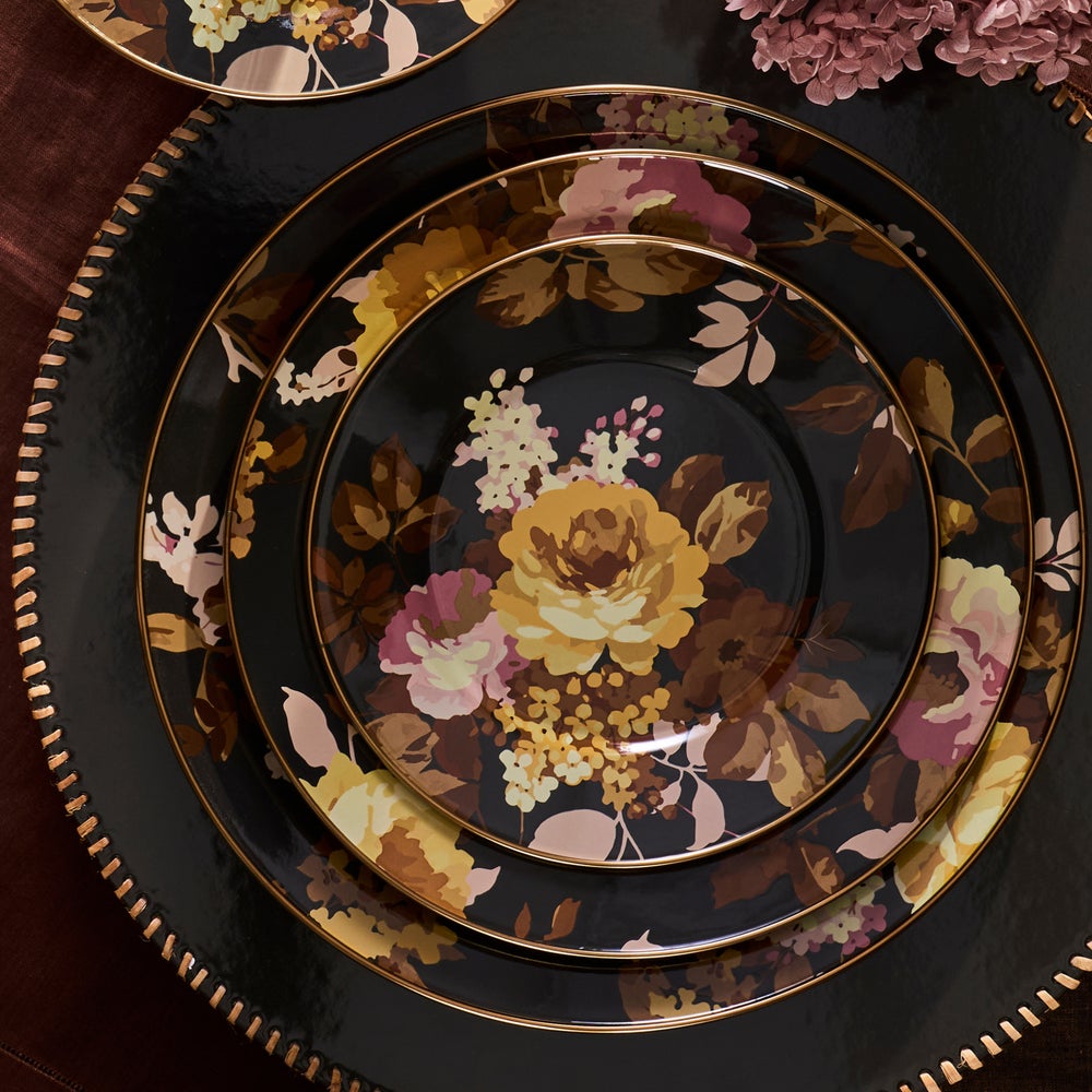 Mackenzie-chilllds Wild Rose Brown Dinnerware - Image 9