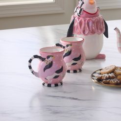 Alternative view of MACKENZIE-CHILDS Mackenzie-chilllds Patience Brewster Millicent Penguin Ceramic Mug