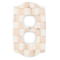 Alternative view of MACKENZIE-CHILDS Mackenzie-chilllds Mocha Check Switch Plate