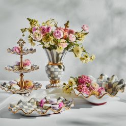 Check Ceramic Serving Platter