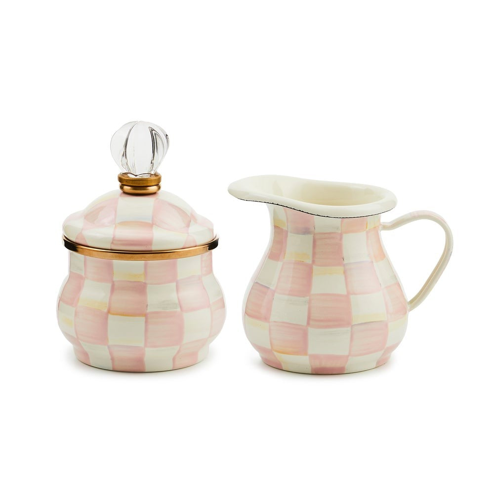 MACKENZIE-CHILDS Mackenzie-chilllds Enamel Creamer & Sugar Set - Image 4