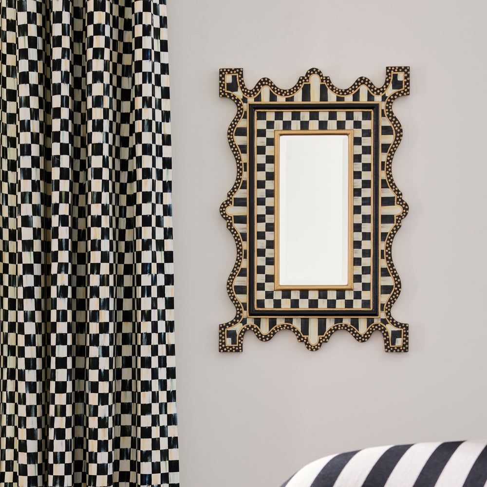 Check & Stripe Wall Mirror - Image 3