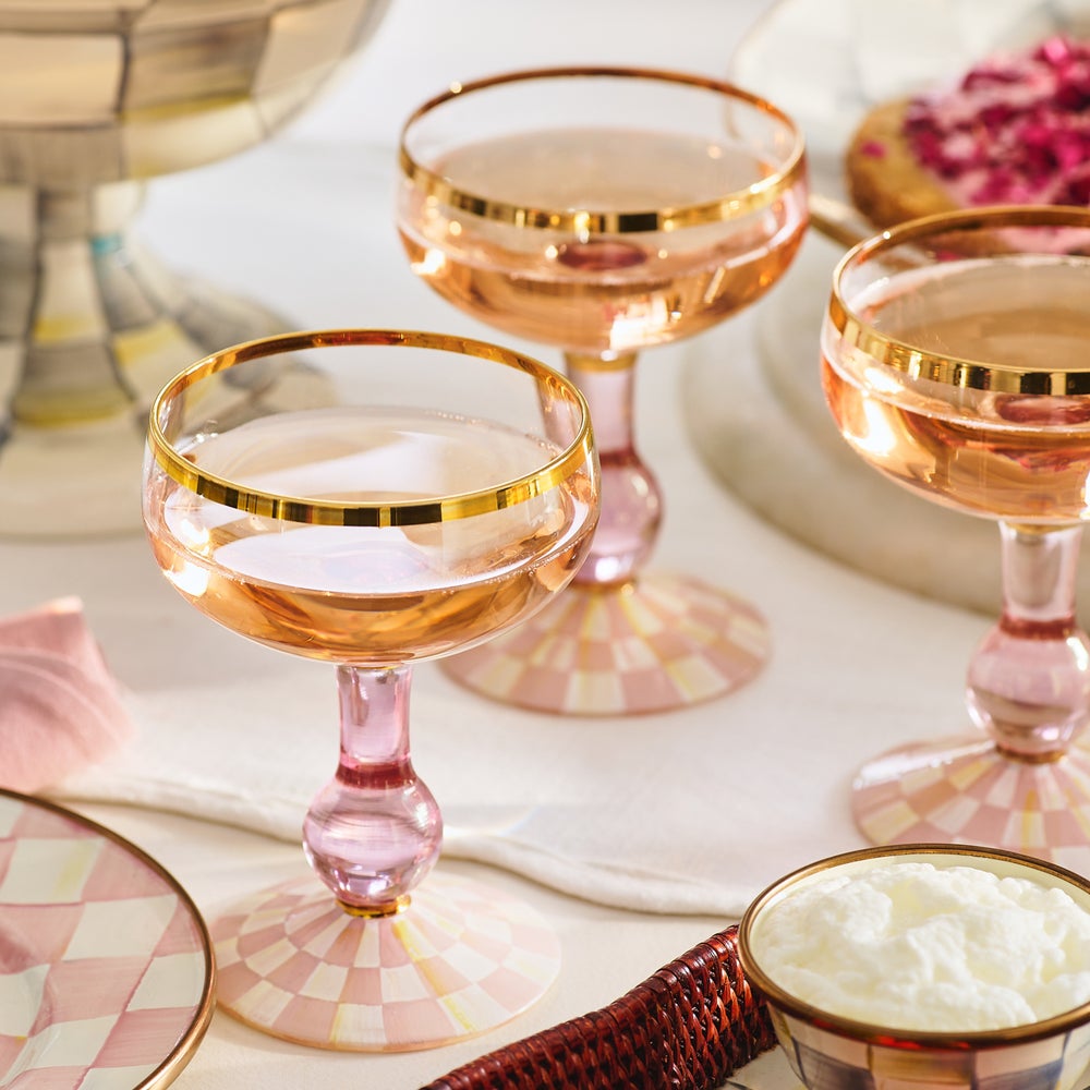 MACKENZIE-CHILDS Mackenzie-chilllds Rosy Check Glassware - Image 12
