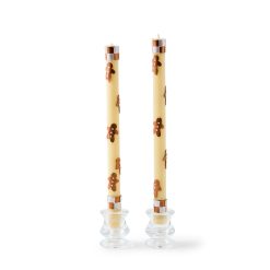 MACKENZIE-CHILDS Mackenzie-chilllds Gingerbread Dinner Candles, Set of 2