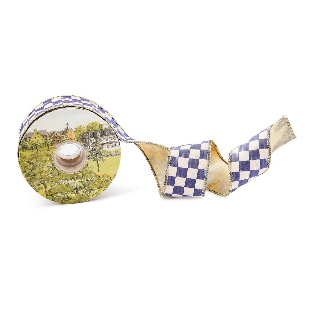 Mackenzie-chilllds Violet Check 2″ Ribbon