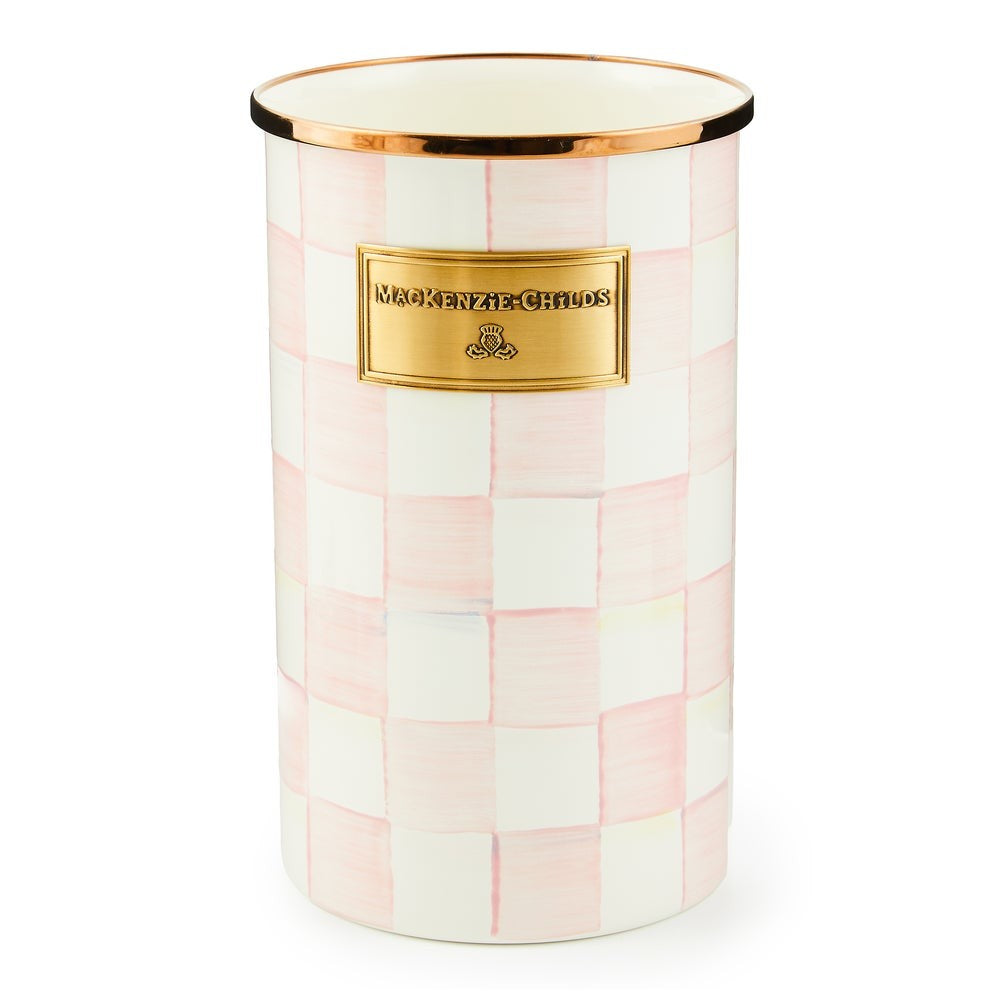 Check Enamelware Utensil Holder - Image 6
