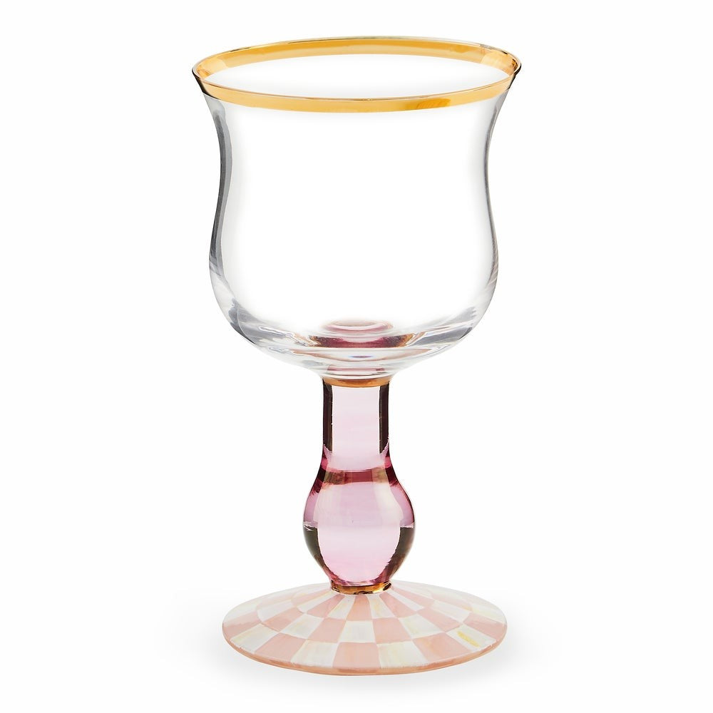 MACKENZIE-CHILDS Mackenzie-chilllds Rosy Check Glassware